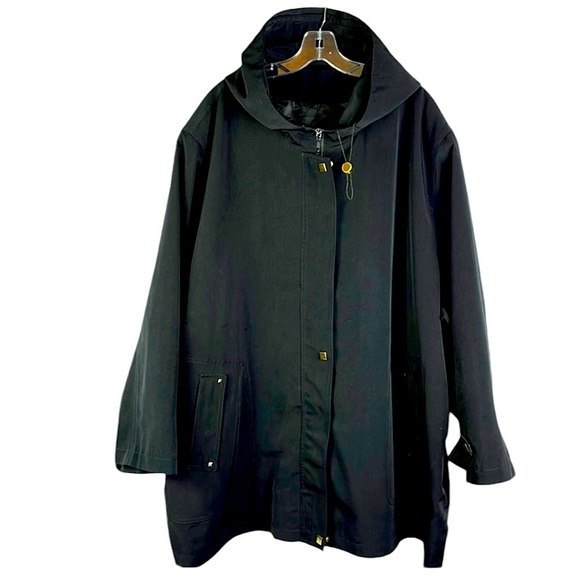 CBO NEW YORK woman's hooded rain jacket Sz 5X - Picture 1 of 12